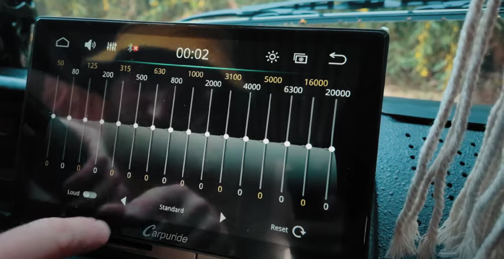 accensione Schermo multifunzione per auto