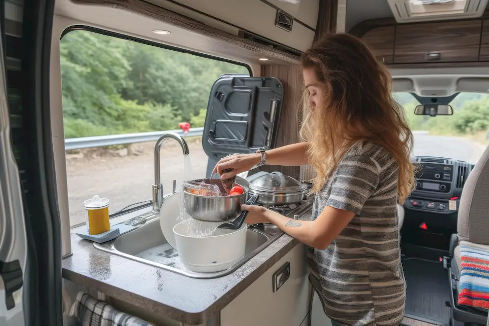 Cibo fresco con frigo per camper